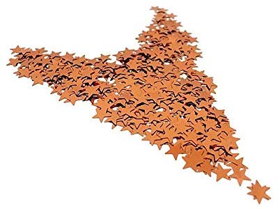 Konfetti Sterne Kupfer-Braun