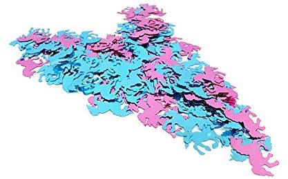 Konfetti Einhörner Blau-Pink