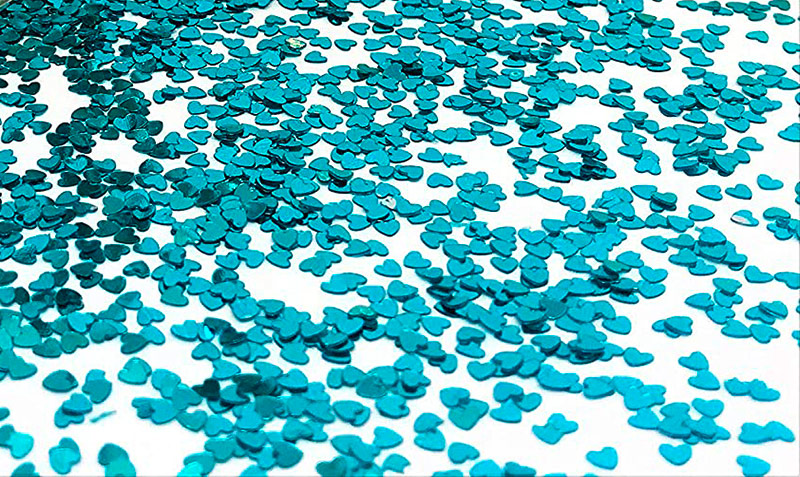 Konfetti Herzen Klein Blau