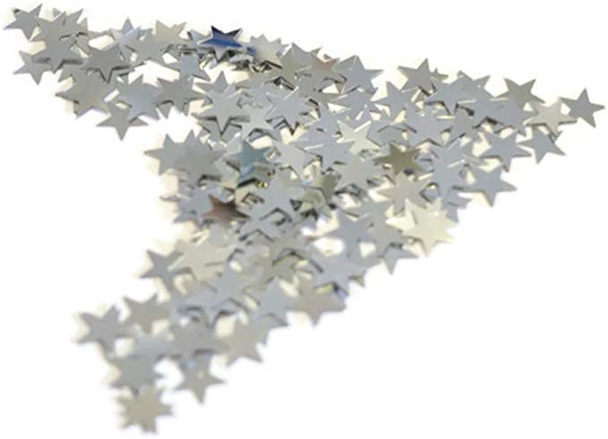 Konfetti Sterne Silber