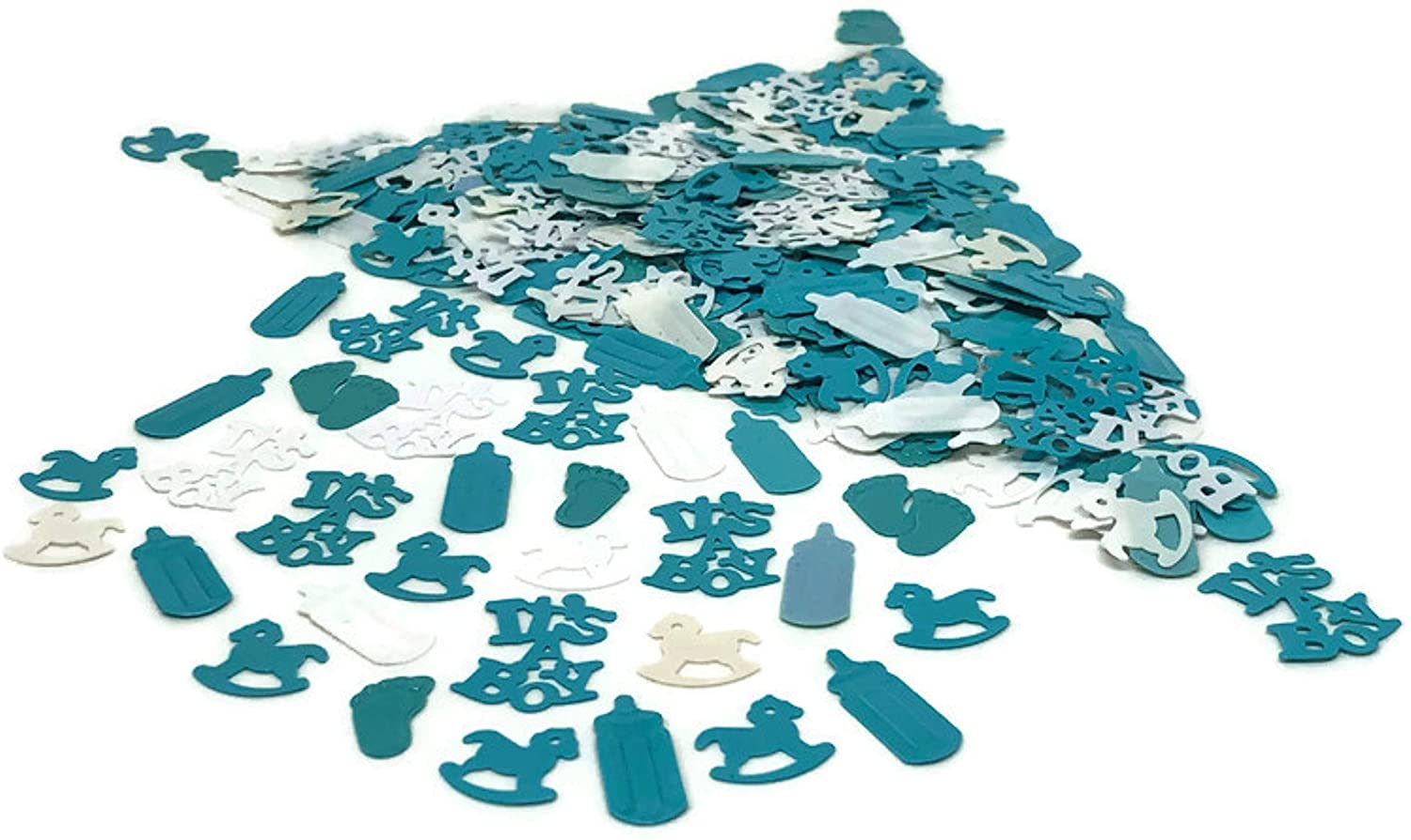 Konfetti Baby Blau Weiß