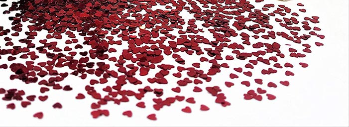 Konfetti Herzen Klein Rot