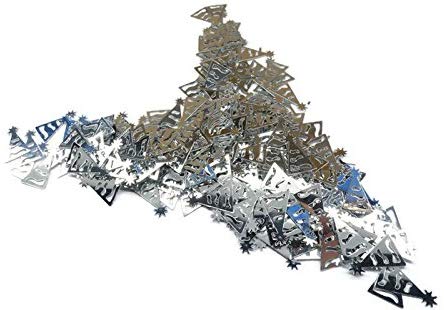 Konfetti Partyhut Silber