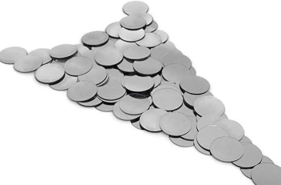 Konfetti Kreise Silber